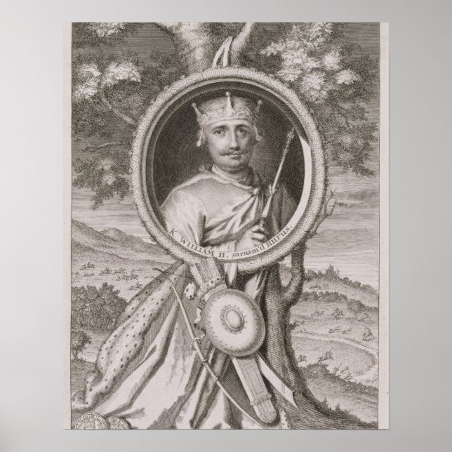 Poster William II 'Rufus' (c.1056-1100) Roi d'Angleterre  (Devant)