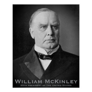 Poster William McKinley, Tarif King, 25e président États-