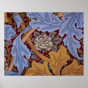 Poster William Morris Acanthus St James Wallpaper