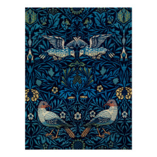 Poster William Morris Blue Birds Tapestry Classic