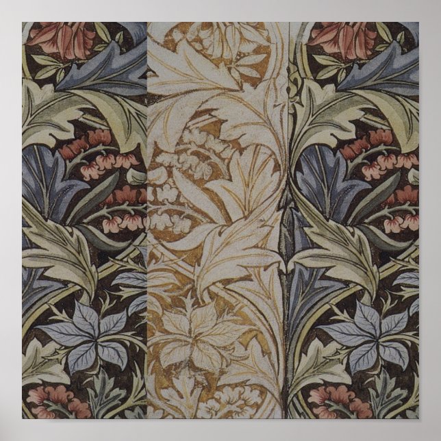 Poster William Morris Bluebell Botanique (Devant)