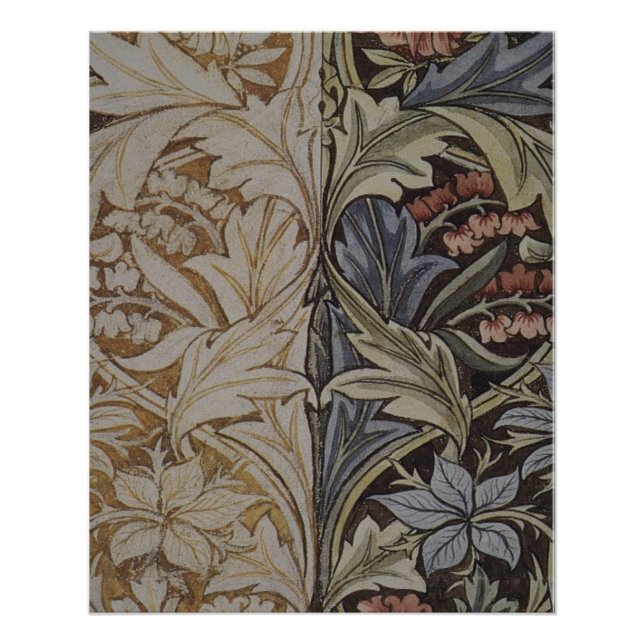 Poster William Morris Bluebell Tapestry Design (Devant)