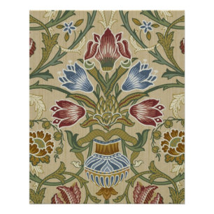 Poster William Morris Brocade Motif de fond d'écran flora