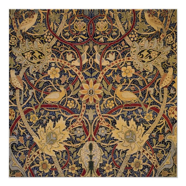 Poster William Morris Bullerswood Tapisserie Faux (Devant)