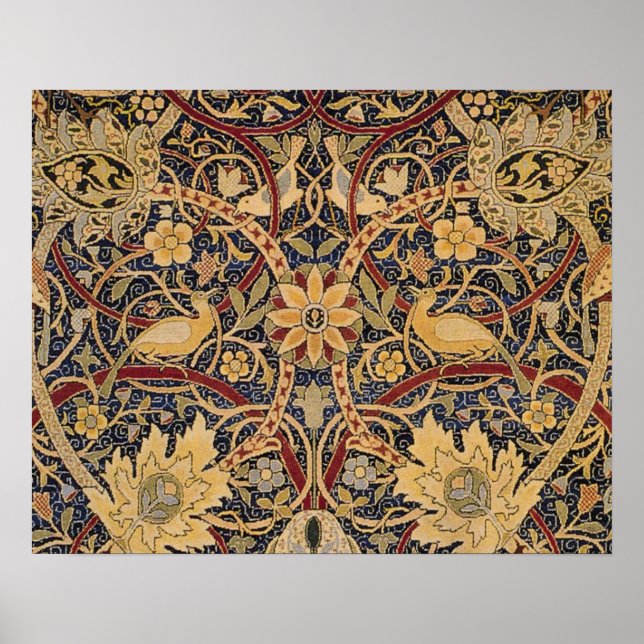 Poster William Morris Bullerswood Tapisserie Faux (Devant)