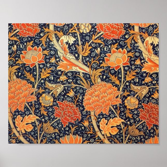 Poster William Morris Cray Floral Art Nouveau Motif (Devant)