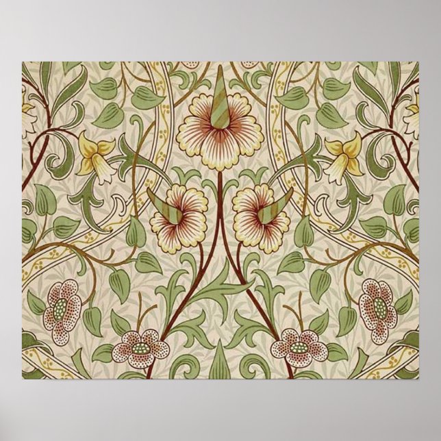 Poster William Morris Daffodil Classique Fleur (Devant)