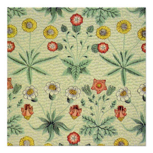Poster William Morris Daisy Floral Fond d'écran Motif