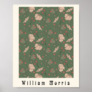 poster William Morris fleurs Art nouveau vintage