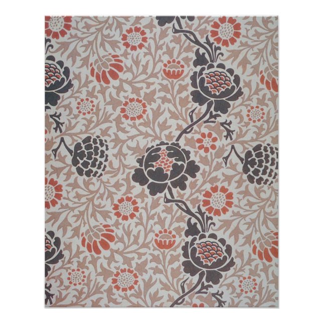 Poster William Morris Grafton Botanic Art Design (Devant)