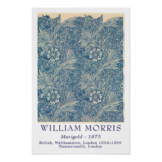 Poster William Morris Marigold 1875 Art Botanique Vintage