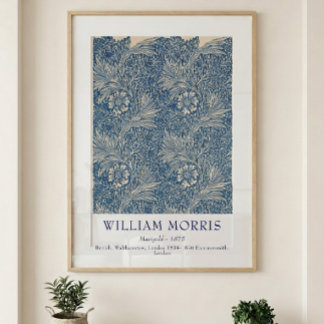 Poster William Morris Marigold 1875 Art botanique vintage