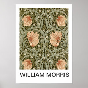 Poster - William Morris Peach Floral Print