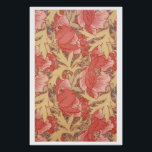 Poster William Morris Poppies Floral Art<br><div class="desc">Poppies Floral Art Nouveau Pattern Watercolor Painting inspired by William Morris.</div>