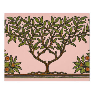 Poster William Morris Tree Frieze Fond d'écran floral