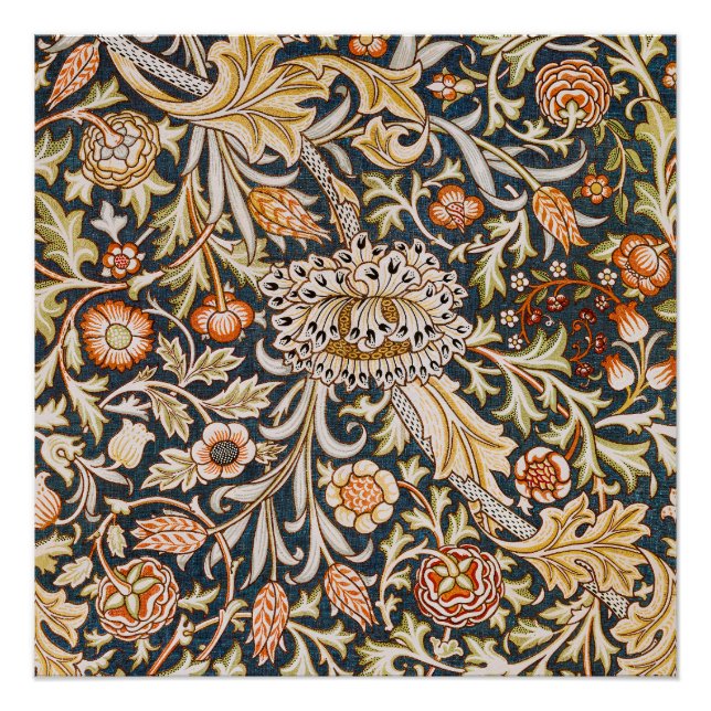 Poster William Morris Trent Garden Flower Motif classique (Devant)