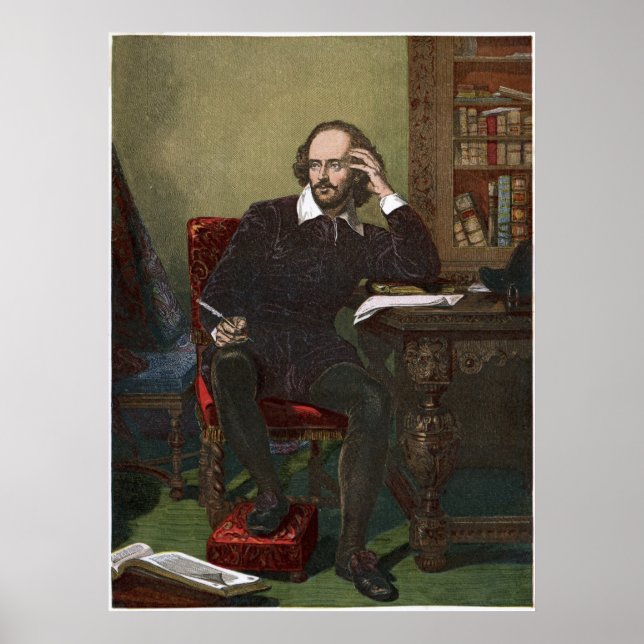 Poster William Shakespeare (Devant)