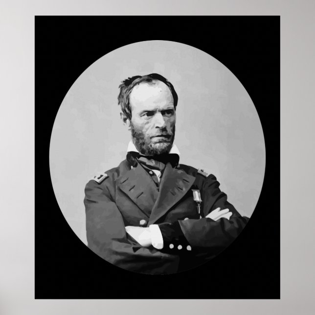 Poster William Tecumseh Sherman (Devant)