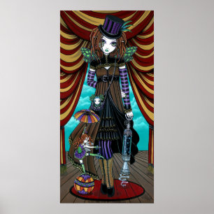 Poster "Willow" Victorian Steampunk Circus