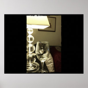 Poster Wine Glass Lucy