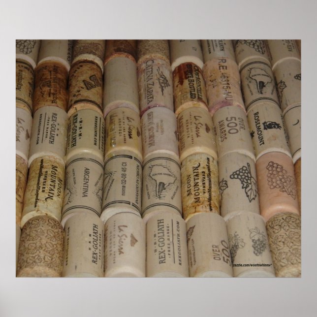 Poster Wine Lovers' Corks (Devant)