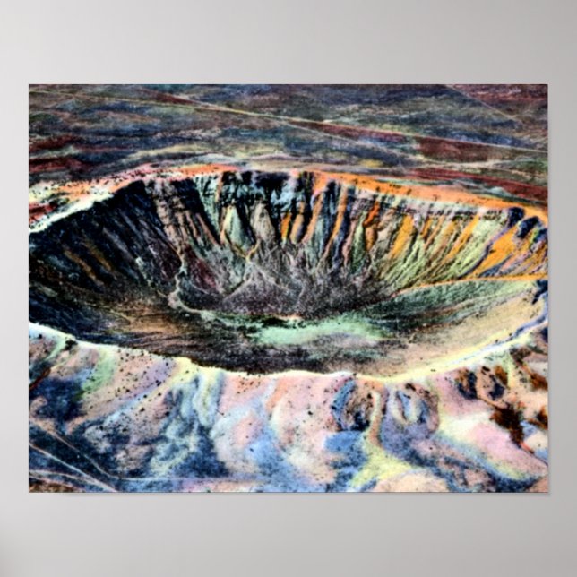 Poster Winslow Arizona Meteor Crater (Devant)
