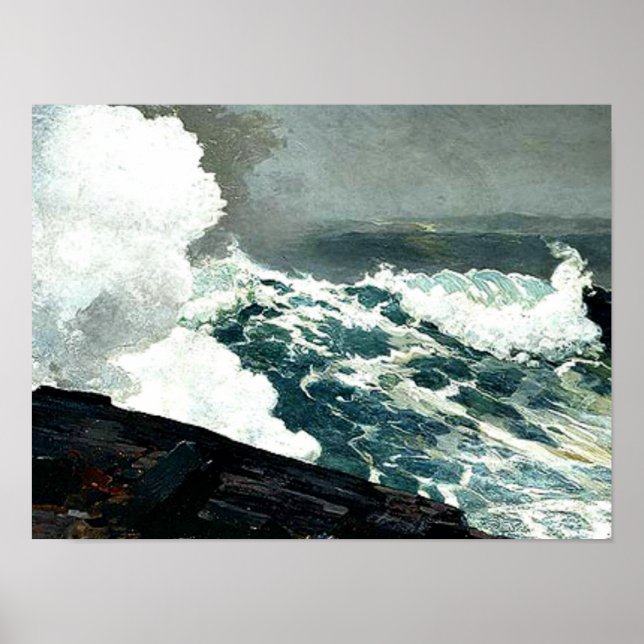 Poster Winslow Homer - Noreaster (Devant)