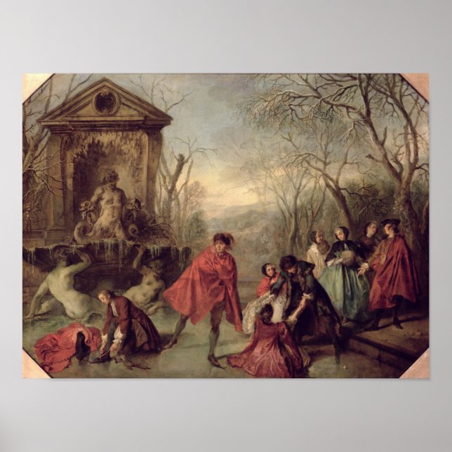 Poster Winter, 1738 (Devant)