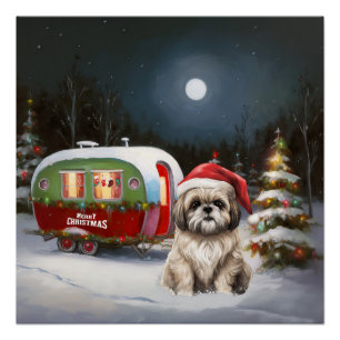 Poster Winter Havanese Caravan Christmas Adventure