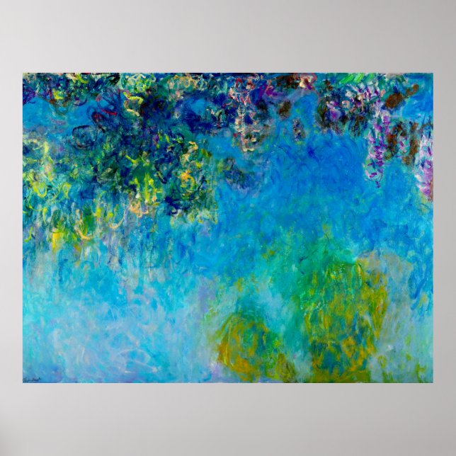 Poster Wisteria par Claude Monet (Devant)