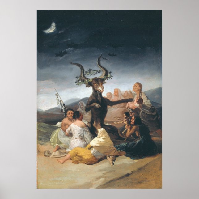 Poster Witches Sabbath - Francisco de Goya (Devant)