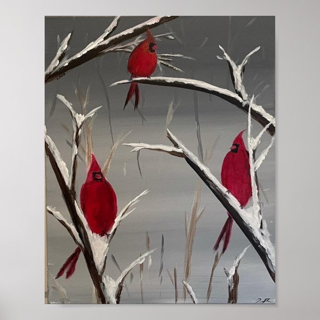 Poster with Cardinals (Devant)