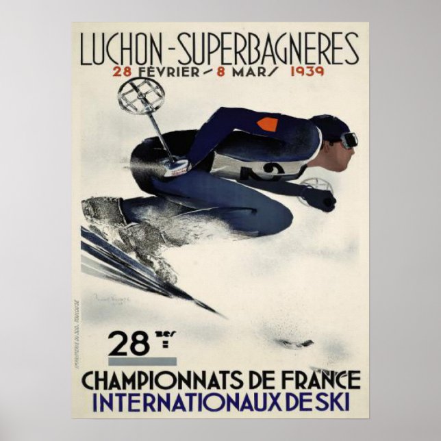 Poster with Cool Ski Poster from France (Devant)