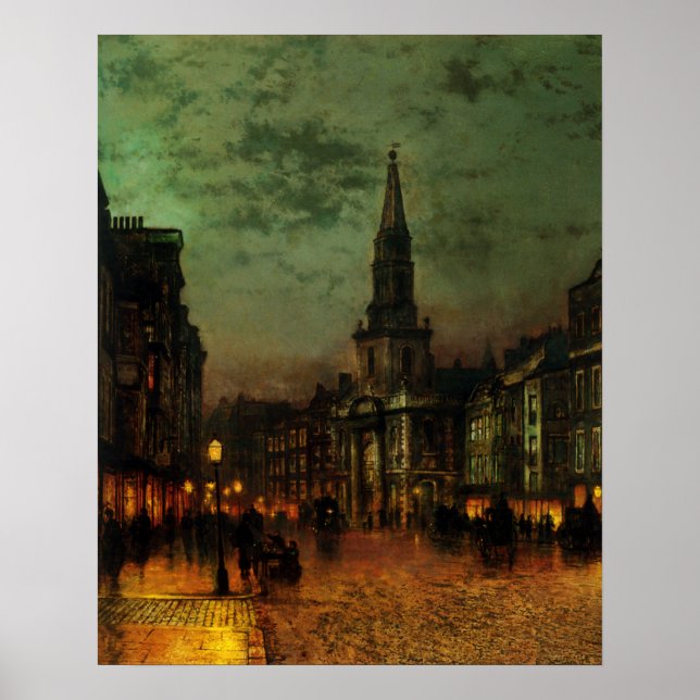Poster With John Atkins Grimshaw Painting (Devant)