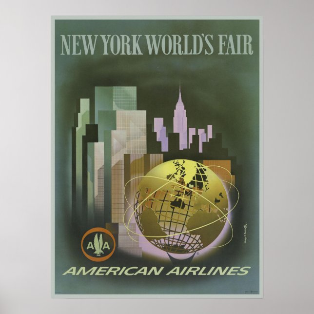 Poster with Vintage World's Fair Poster Print (Devant)
