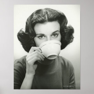 Poster Woman drinking