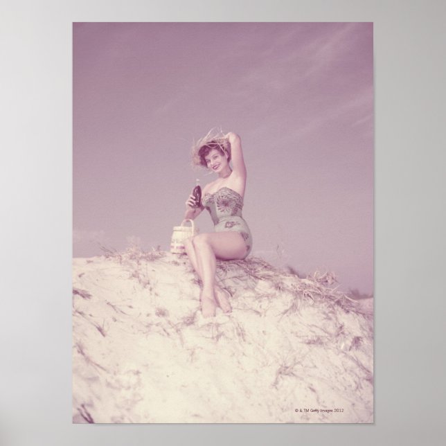 Poster Woman Relaxing (Devant)