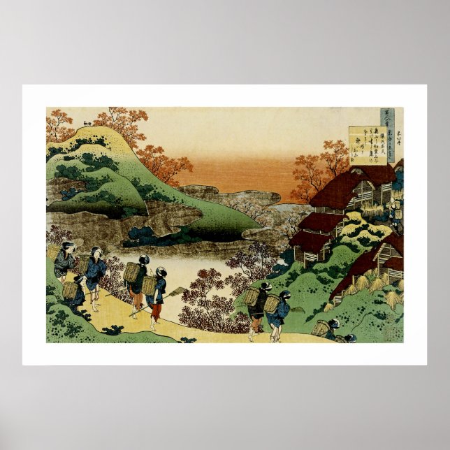 Poster Women Returning Home at Sunset (Devant)