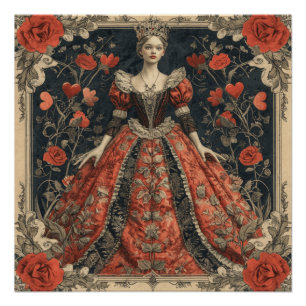 Poster Wonderland Queen of Hearts : Monarque rouge