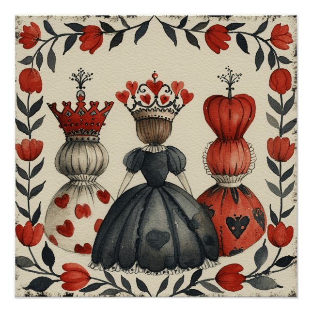 Poster Wonderland Queen of Hearts : Wonderland Rule (Devant)
