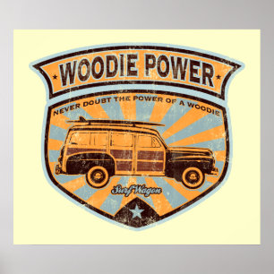 Poster Woodie Wagon