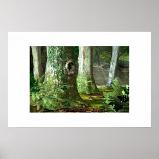 Poster Woodlands anglais