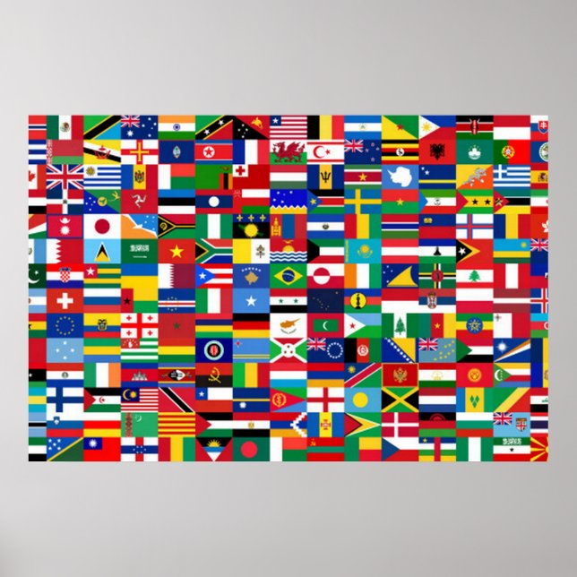Poster World Flags (Devant)
