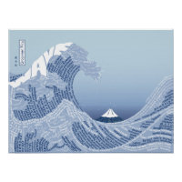 Poster World Word Wave - Clé de langue