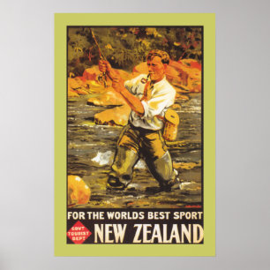 Poster "World's Best Sport" - New Zealand