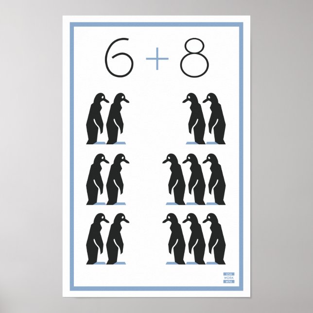 Poster WPA 6+8 Penguins ! (Devant)