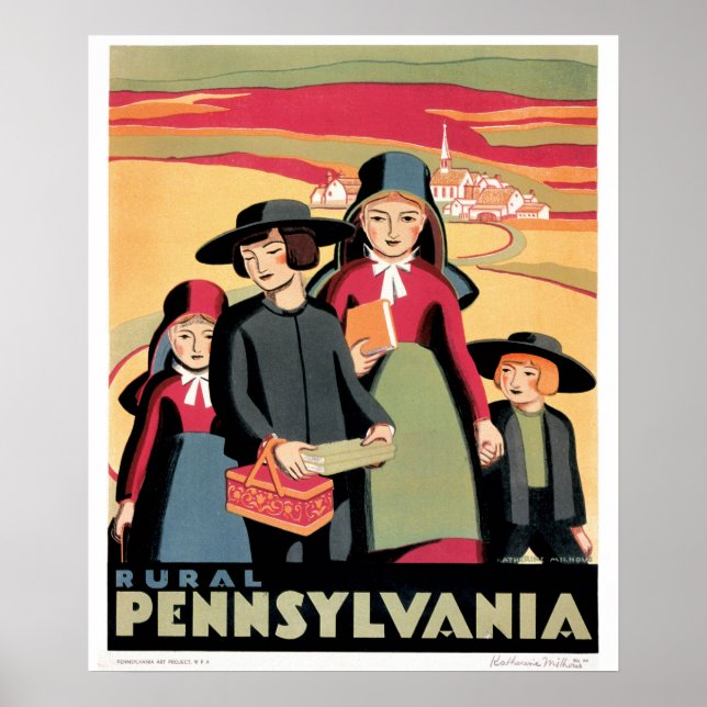 Poster WPA Pennsylvanie (Devant)