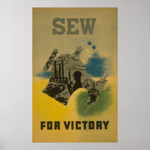 Poster WPA Vintage pour Victory