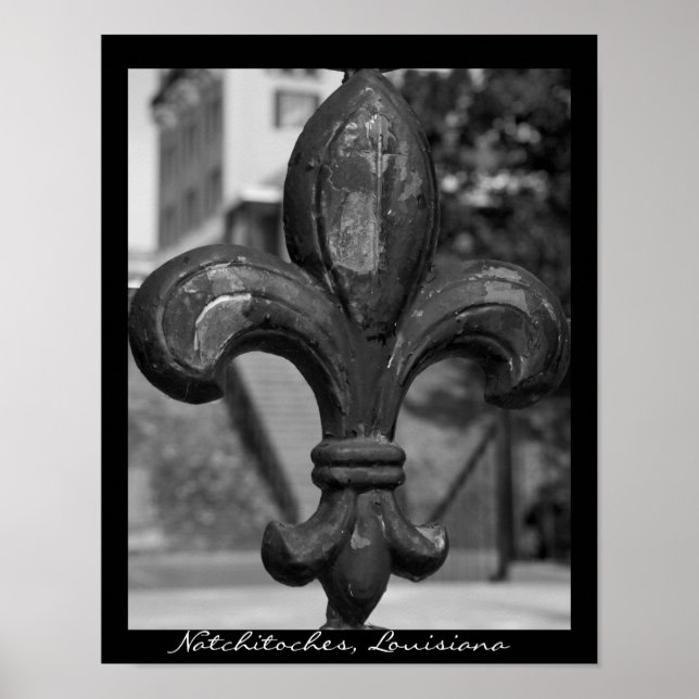Poster Wrought Iron Fleur de lis Natchitoches (Devant)