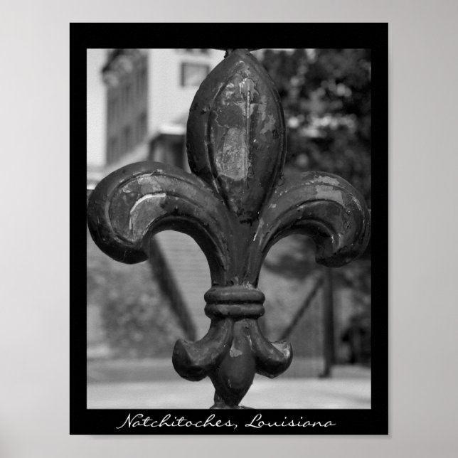 Poster Wrought Iron Fleur de lis Natchitoches (Devant)